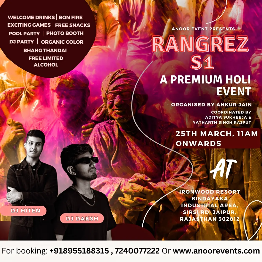 Poster for Holi Event